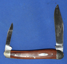 VIntage Carl Schleipper, Jim Bowie 2 blade wood knife, NOS picture