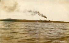 c1910 Lake Sunapee New Hampshire Steamboat RPPC Postcard 25-8252 picture
