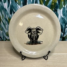 Vintage El Palomar Studio Pottery Elephant Stoneware Plate – Ken Edwards Era picture