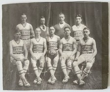 Antique Photo Rochester New York East High School Basketball Team 1919 1920 picture