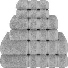American Soft Linen 100% Cotton Luxury Turkish Towels, 6 Piece Towel Set | Soft picture