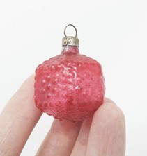 Vtg Antique Mini Bumpy Faceted Feather Tree Flower Lantern Germany ~ 1-1/2