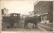 Bloomington IL Heberling Medicine Drug Salesman Horse Wagon KINGMAN BANK picture