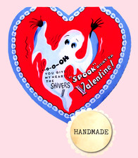 Vintage Style Valentine Card, GHOST 