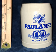 Vintage Paulaner München German Beer Stein Mug 1988 Raiders Houston TX Reign picture