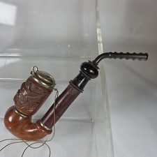 Vtg Bruyere Garantie Hunters Pipe Hand Carved Deer Stag Germany Bavaria Smoking picture