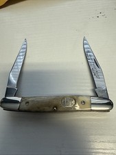 2012 AAPK Club Knife Canal Street Cutlery Muskrat Elk Handle Box Papers 1 of 100 picture