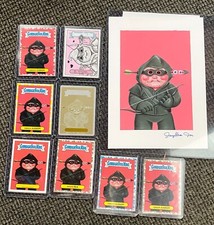 Rare 1/1 GPK Green Arrow/Hawkeye Original Final Card Art w/ Plate, Sketch, Gold picture
