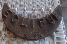 Antique Eclipse Cast Iron Crescent Moon B13 Windmill Weight 25lb  Rare picture