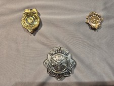 Vintage Police & Fire Dept Pins – Middlesex County & Ware FD Collectible Lot picture
