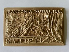 Vintage Franconia Notch NH Flume 3D Plastic Postcard picture
