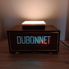 VTG Dubonnet  1950s Countertop Advertising Lighted Sign  Bottle Holder picture
