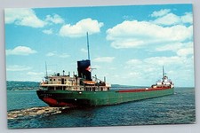 Shenango Leaving Duluth-Superior Harbor Michigan 60s Vintage Postcard picture