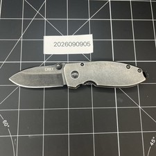 CRKT Squid 2490KS Frame Lock Folding Knife Black Stonewash Burnley L2 picture