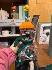 NEW 2026 100% Authentic Starbucks x Peanuts Snoopy Glass Cup Halloween Gift picture