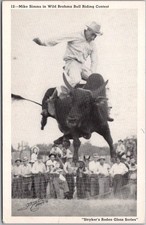 c1940s STRYKER Rodeo Postcard 