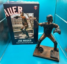 SGA 2025 Minnesota Twins Joe Mauer Replica Bronze Statue Brand New picture