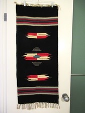 Vintage Chimayo Woven Wall Hanging/Rug Native American New Mexico 41