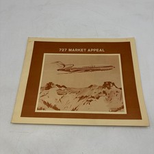 VTG 1966 Boeing 727 Market Appeal Frontier Airlines Sales Brochure Aviation RARE picture