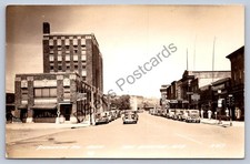 K65/ Iron Mountain Michigan RPPC Postcard c1950s Stephenson Avenue 109 picture