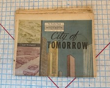 Seattle Times Worlds Fair Souvenir Edition Newspaper Incomplete April 8 1962 VTG picture