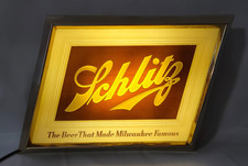 Vintage Schlitz Beer Lighted Sign 1940s. picture