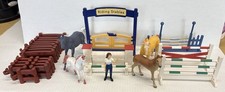 Mixed Schleich Breyer ERTL Horse Mix Lot Riding Stable Fences Jumps Figures picture