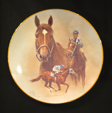 American Artists Secretariat Horse Porcelain Collector Plate by Fred Stone picture