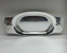 Vintage Kensington Ware aluminum serving tray with Scottish thistle decoration picture