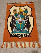 Vintage Rhodesia Coat Of Arms Wall Hanger 39