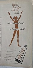1964 Antoine Bain De Soleil Suntan Lotion Love affair with sun vintage Art Ad  picture
