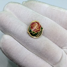 Vintage Tournament of Roses Enamel Floral Botanical Gift Lapel Pin picture