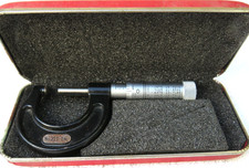 Starrett No. 211 Spherical Anvil Flat Spindle Micrometer 0-1