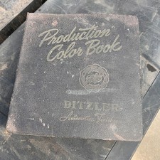Vintage Ditzler Automotive Finishes Paint Chip Book PPG Color Manual 1950s 1960s picture
