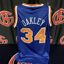 Charles Oakley New York Knicks Signed Jersey Autographed Steiner CX COA picture