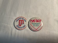 1987 MN Twins Grand Slam Series / I’VE GOT PENNANT FEVER St Paul PP Button Pins picture