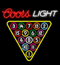 15 Ball Rack Billiards Snooker Beer Neon Sign Lamp Home Bar Decor YU 24