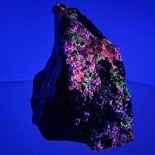 Nice Fluorescent Sphalerite in Franklinite: Franklin Mine, Franklin, New Jersey picture