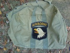 101st Airborne Airmobile Vietnam Gear bag used condition Huge Velvet 101st Patch picture