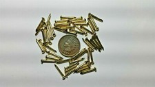 BRASS ESCUTCHEON PINS FOR ANTIQUE CLOCK REPAIR / CRAFTS  4 DIFFERENT SIZES  picture