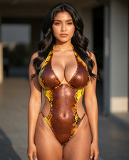 Sexy Brunette Beautiful Pretty Hot Busty Risque 4x6 8x10 13x19 T12660 picture