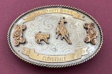 VTG Cowboy Capital of Canada Cloverdale 1989 Celebrity Penner Trophy Belt Buckle picture