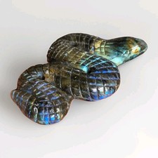 Labradorite Hand Carved Snake - 128 grams - USA picture