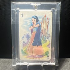 RARE-1938 CASTELL SHUFFLED SYMPHONIES - SNOW WHITE- DISNEY CARD - RED BACK picture