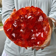 3.81LB Beautiful and high-quality yellow cluster cave samples picture