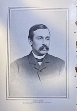 1898 Vintage Magazine Illustration Admiral George Dewey Spanish War picture
