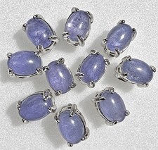 Wholesale  5 Pairs Natural Tanzanite Earring Stud 5x7mm Crystal Healing Energy picture