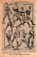 1922 Philadelphia Phillies Team Photo Cy WIlliams Art Fletcher Baseball Page 5x7 picture