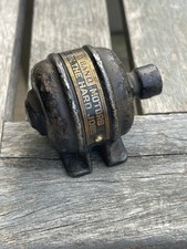 Vintage Howell Red Line Mini Electric Motor Advertising Cast Iron Paperweight picture