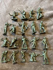Vintage Marx RARE 1950's Dark Green German Soldiers Toy Military Army Lot picture